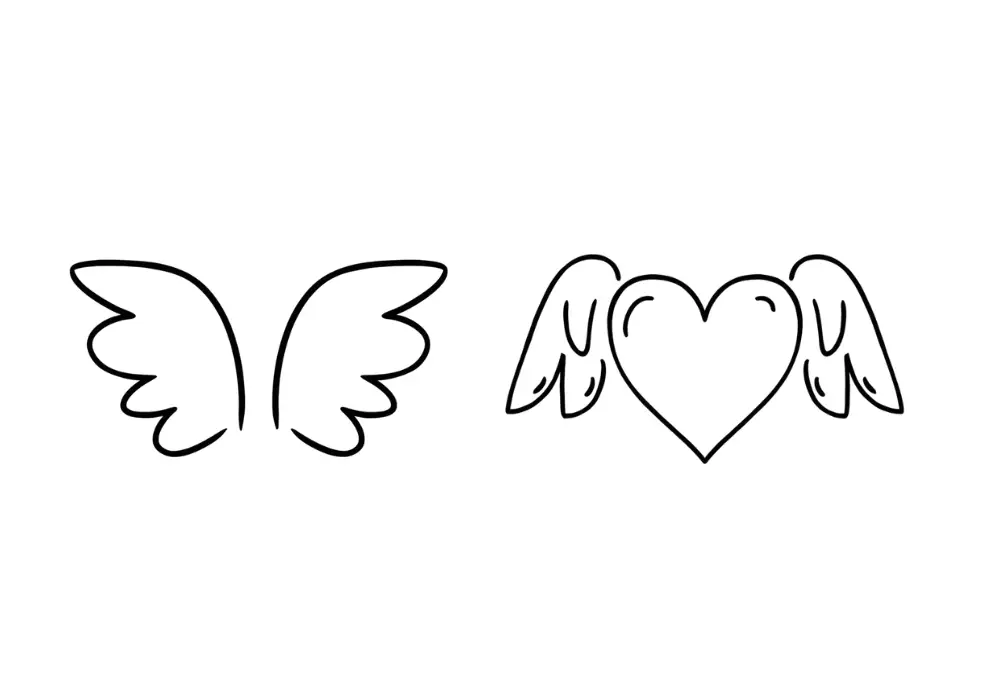 30 Fun and Easy Wing Drawing Ideas to Draw
