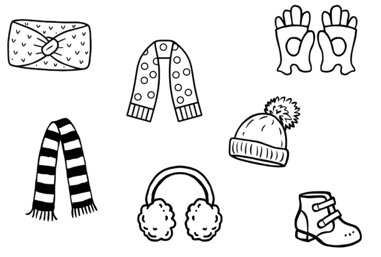 25 Winter Accessories Doodle Ideas