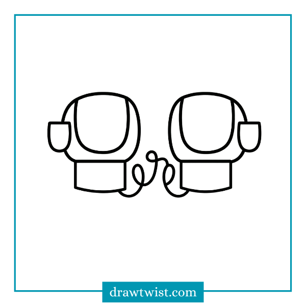 How to Draw Winter mitten